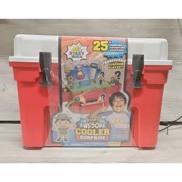 NEW Ryan's World Camp Adventure Exclusive Awesome Cooler Surprise Target Toy B - Picture 1 of 5